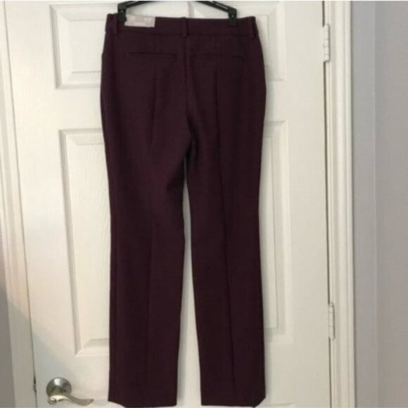 NWT Chico's So Slimming Straight-Leg Pants - Deep Burgundy - Picture 2 of 7